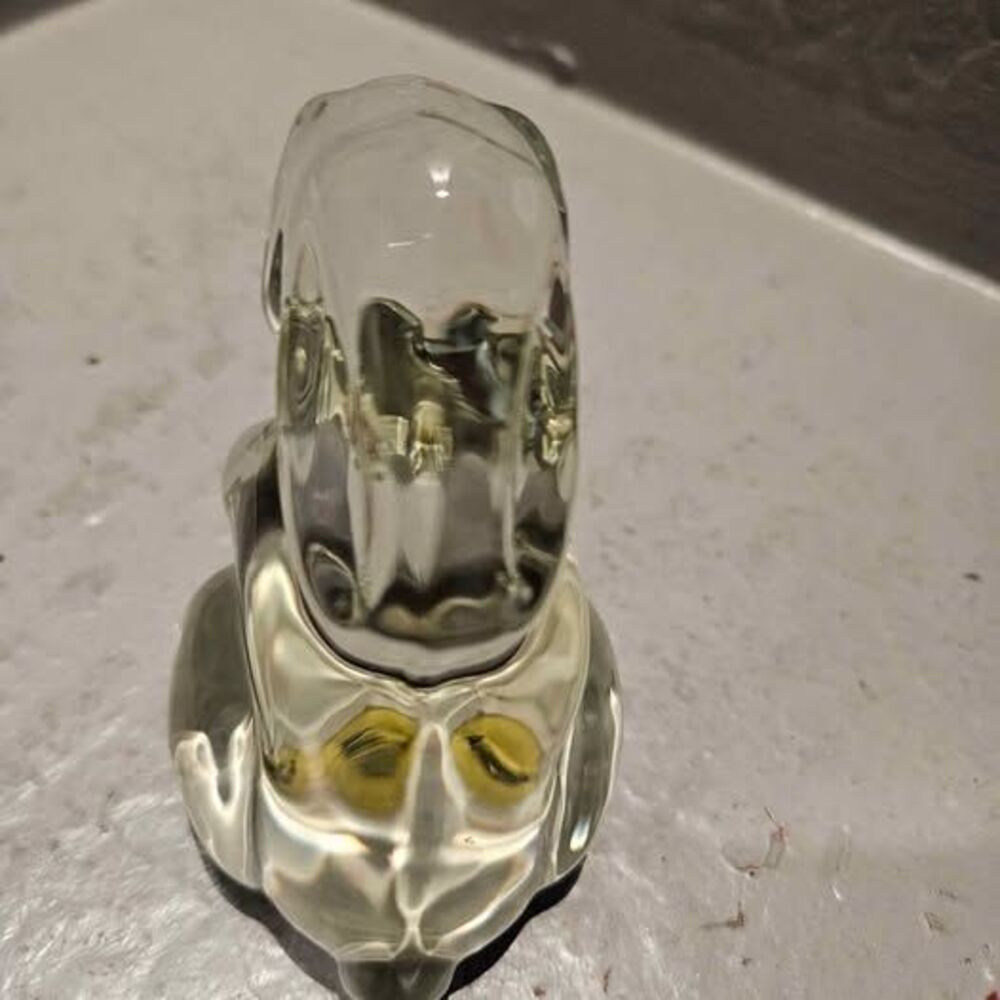 Clear Glass Rabbit Figurine Paperweight - Picture 6 of 7